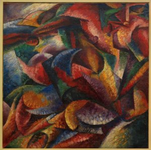 Dinamismo de um corpo humano de Umberto Boccioni
